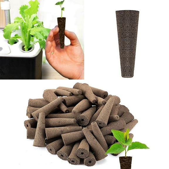 Bobasndm 50 Pack Growth Sponges,Replacement Root Growth Sponges Seed Pods Compatible with AeroGarden Grow Sponges,Seedling Starter Sponges Kit for Hydroponic Indoor Garden System