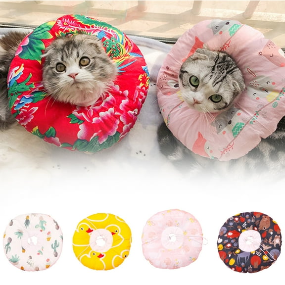 Bobasndm Cat Cone Shaped Cat Recovery Collar for Cat Wound Healing Protective Pet Cone After Surgery Elizabethan Collars for Kitten Small Dogs
