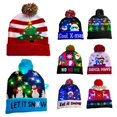 thumbnail image 1 of Bobasndm Christmas LED Light Up Knitted Christmas Hat Light Up Warm Hat New Year Christmas Decoration For Kids Adults, 1 of 9
