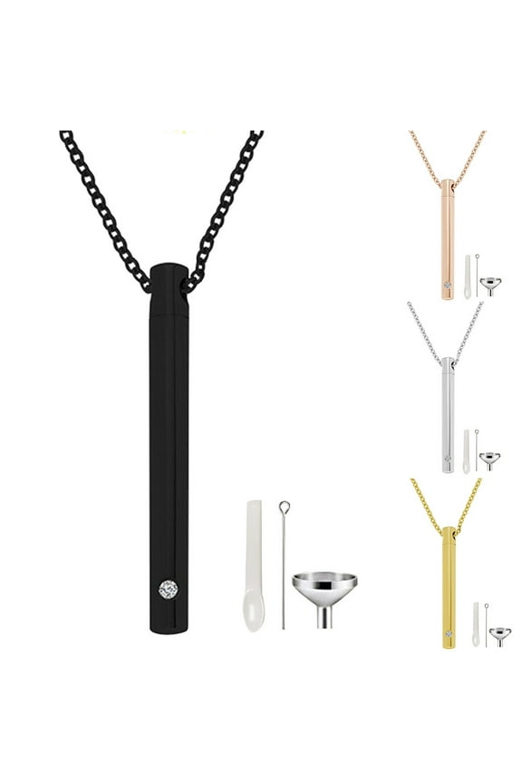 Cremation Jewelry for Ashes Urn Necklaces for Ash for Women or Men Keepsake with Long Sturdy Adjustable Chain for Pet or Human Ash