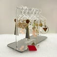 thumbnail image 1 of Bobasndm Cute Earring Rack Holder Coat Hangers Shape Unique Earring Display Stand Acrylic Ear Studs Display Rack Earring Hanging Organizer, 1 of 9