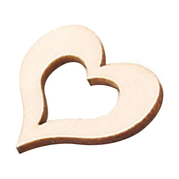 Bobasndm Funny Heart-shaped Wood Slices Love Heart Shape for Office Hollow Out Design