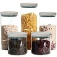 thumbnail image 1 of Bobasndm Japanese Style Kitchen Storage Container Stackable Grain Storage Container Kitchen Container with Lid Sealed Plastic Jars Food Storage Container, 1 of 9