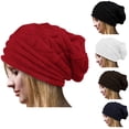 thumbnail image 1 of Bobasndm Knitted Baggy Hat Winter Oversized Hat Ski Baggy Hat Beanies Women Men Winter Woolen Warm Beanie Hats Unisex, 1 of 9