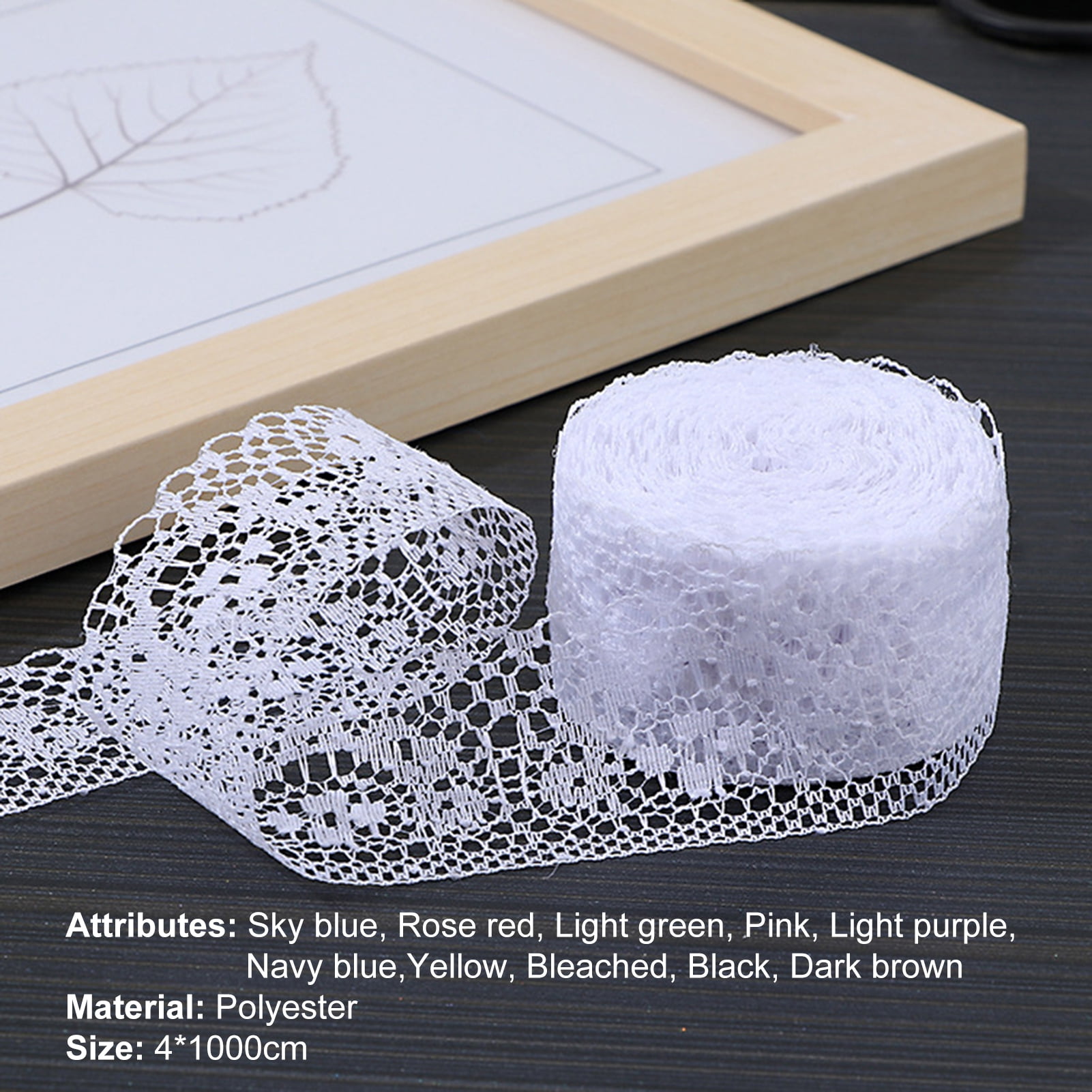 Bobasndm Lace Ribbon Lightweight 1 Roll Fine Texture Wide Application ...