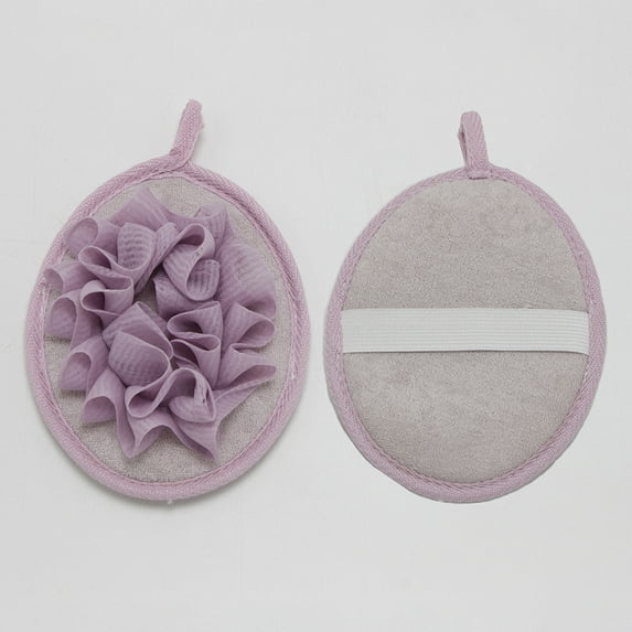 Bobasndm Loofah Sponge 2 in 1 Design 2Pcs Premium Loofah Shower Scrubber Soft High Quality for Bathtub