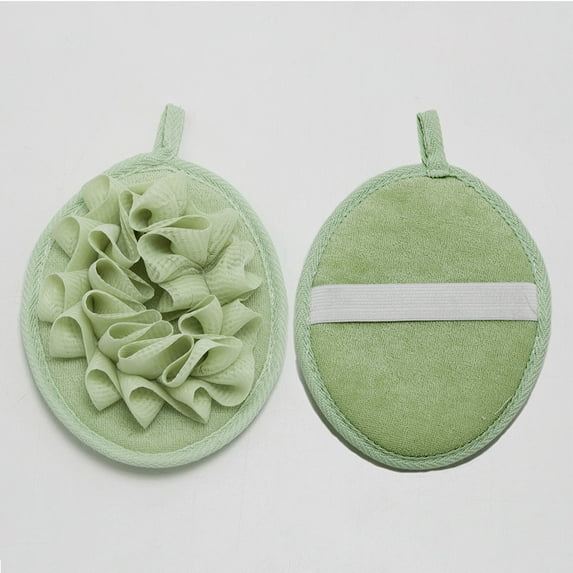 Bobasndm Loofah Sponge 2 in 1 Design 2Pcs Premium Loofah Shower Scrubber Soft High Quality for Bathtub