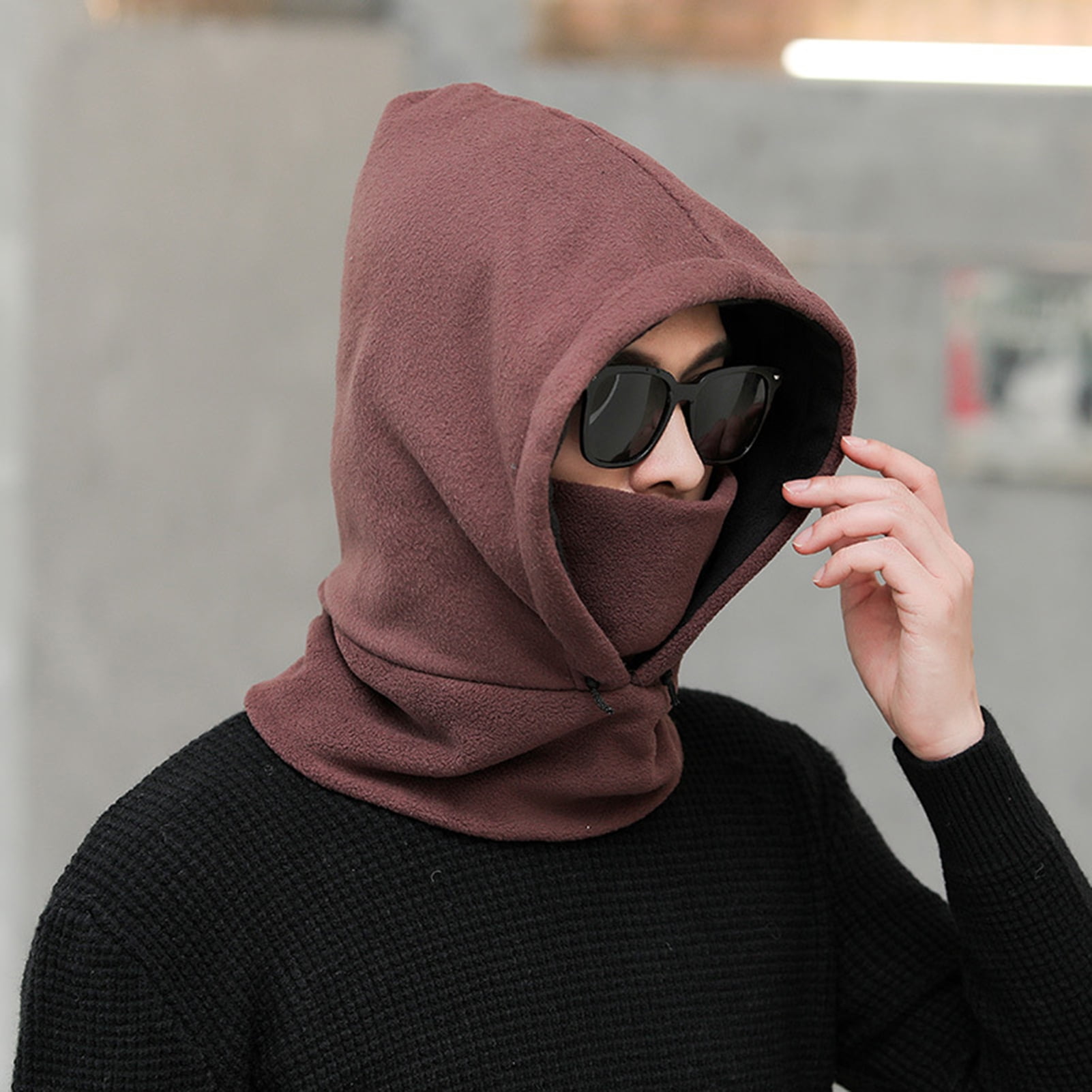 Bobasndm New Winter Skullies Beanies Hat Men Warm Cycling Ski Windproof Cap Women Scarf Caps Balaclava Mask Gorras Bonnet Knitted Hats