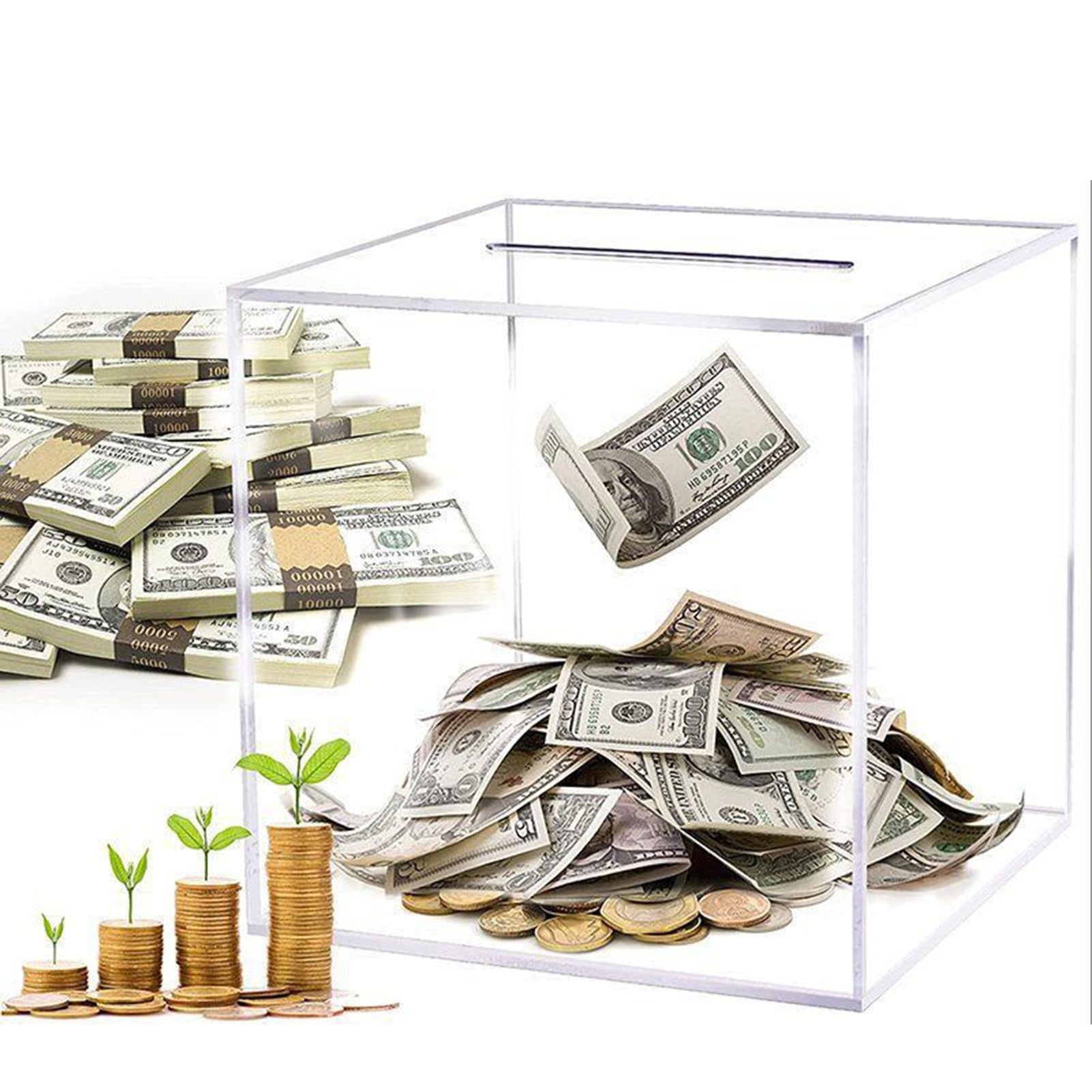 Emergency Money Box Break Glass Piggy Bank Novelty Savings Coin Bank Saving  Box