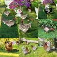 thumbnail image 1 of Bobasndm Rooster Decor Garden Statue Metal Chicken Yard Art Sculpture Outdoor Figurines,Acrylic Garden Statue Chicken for Yard, 1 of 9