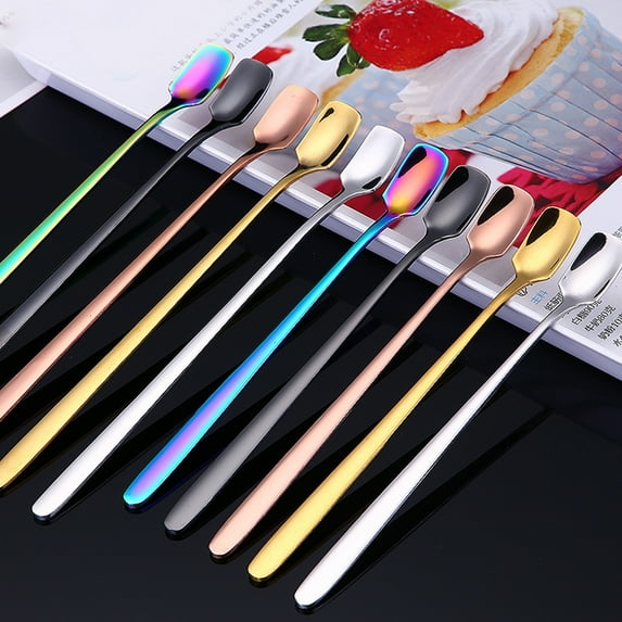 Bobasndm Spoon Long Handle Stirring Coffee Spoon Supplies Corrosion Resistant Excellent for Home