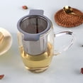 thumbnail image 1 of Bobasndm Tea Leaves Strainer Reusable  Teapots Mugs Cups Mesh Strainer Anti-Rust Practical for Home, 1 of 7