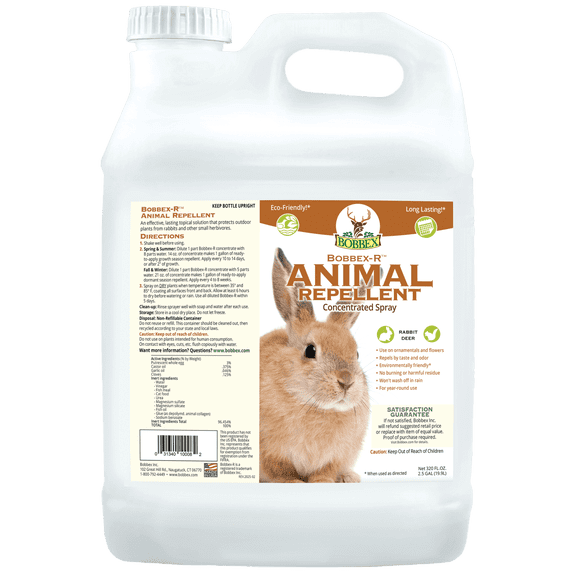 Bobbex Animal Repellent Concentrate Rabbit, Squirrel, and Chipmunk Repeller (2.5 gal.) DV-20HW-YGV7 2.5 Gallon