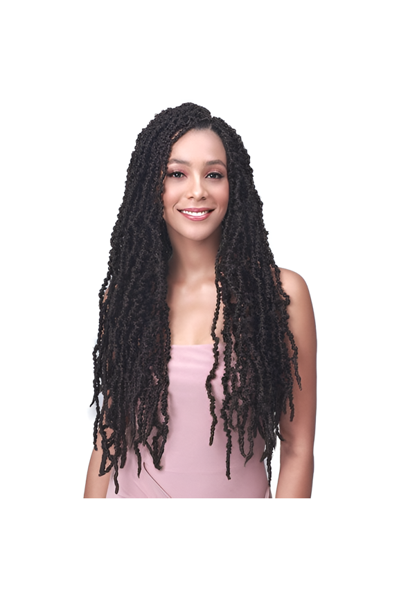 Butterfly Pre-Loop Crochet Braid Nu Locs Distressed 24"