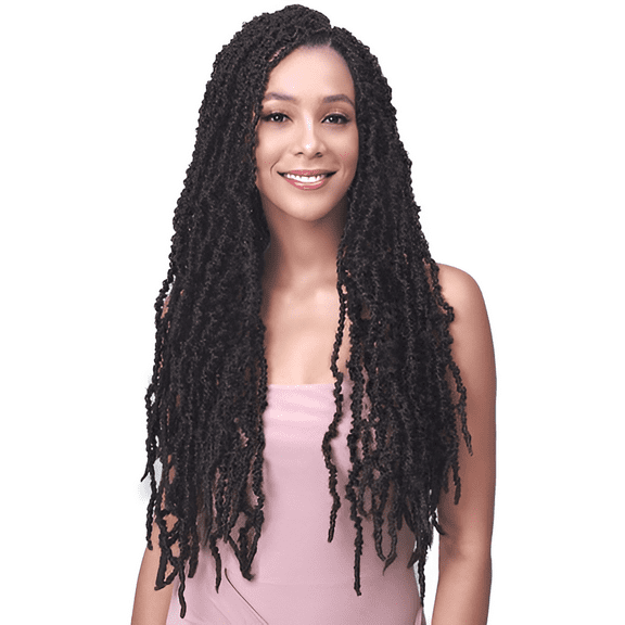 Bobbi Boss Butterfly Pre-Loop Crochet Braid Nu Locs Distressed 24"