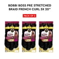 thumbnail image 1 of Bobbi Boss Jumbo Braid Pre-Stretched French Curl 3x 20" ( 1 Jet Black ) 3 Pack, 1 of 5