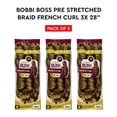 thumbnail image 1 of Bobbi Boss Jumbo Braid Pre-Stretched French Curl 3x 28" ( T1B/30 Off Black Auburn ) 3 Pack, 1 of 5