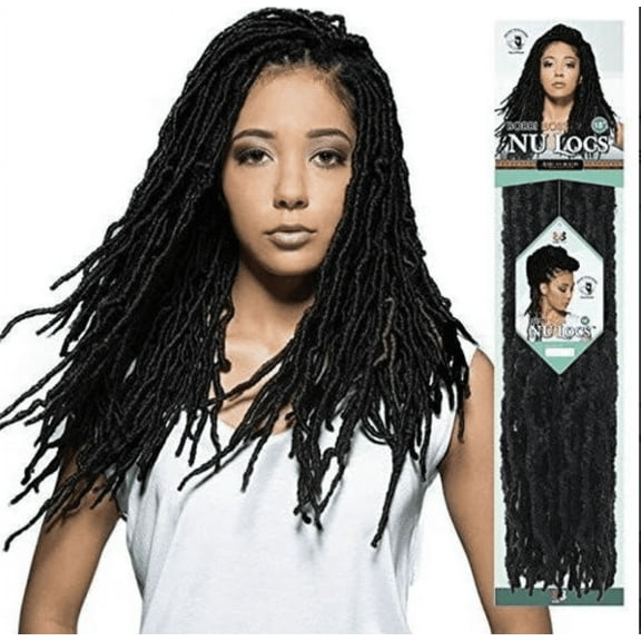 Bobbi Boss Nu Locs 18" Crochet Braiding (Color#2) 4-PACKS