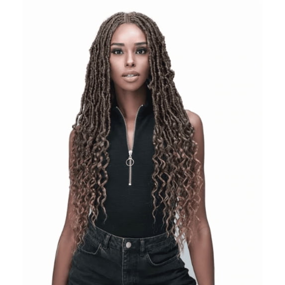 Bobbi Boss Nu Locs French Tips - MLF620 - MediFresh Advanced Protection Lace Front Wig (#T1B/30)