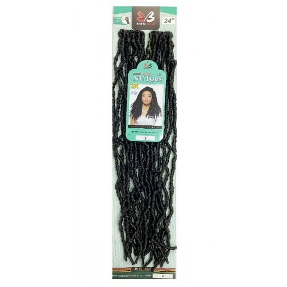 Bobbi Boss Synthetic Hair Crochet Braids Loop 2X Nu Locs 24" ( 1 Jet Black )