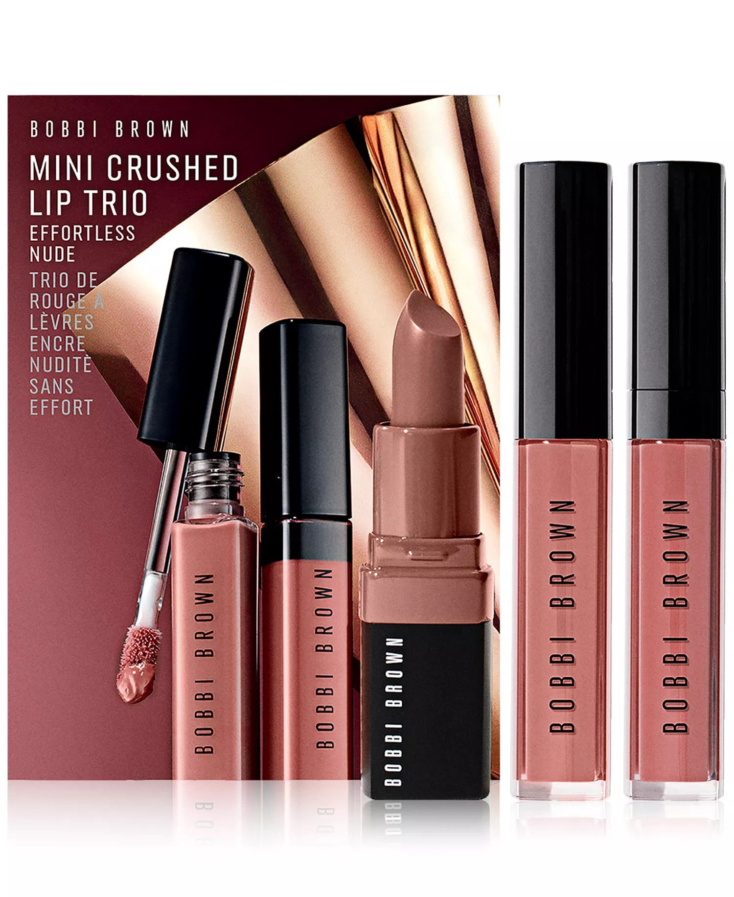 Bobbi Brown 3-Pc. Mini Crushed Lip Set - Effortless Nude