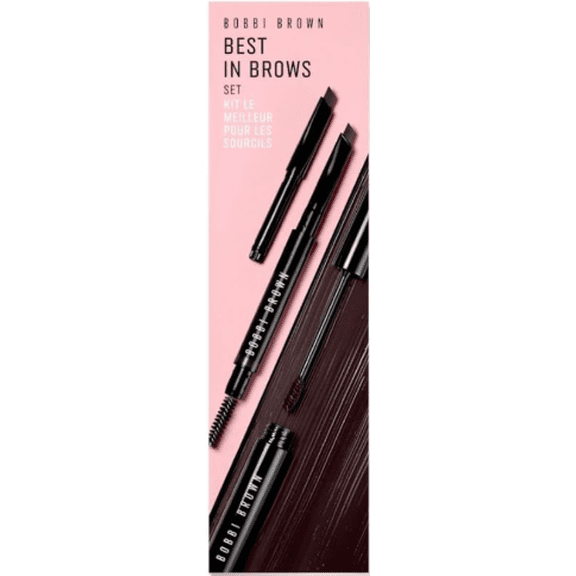 Bobbi Brown Best in Brows Set -Longwear Brow Pencil and Refill (Mahogany) + Natural Brow Shaper (Clear)