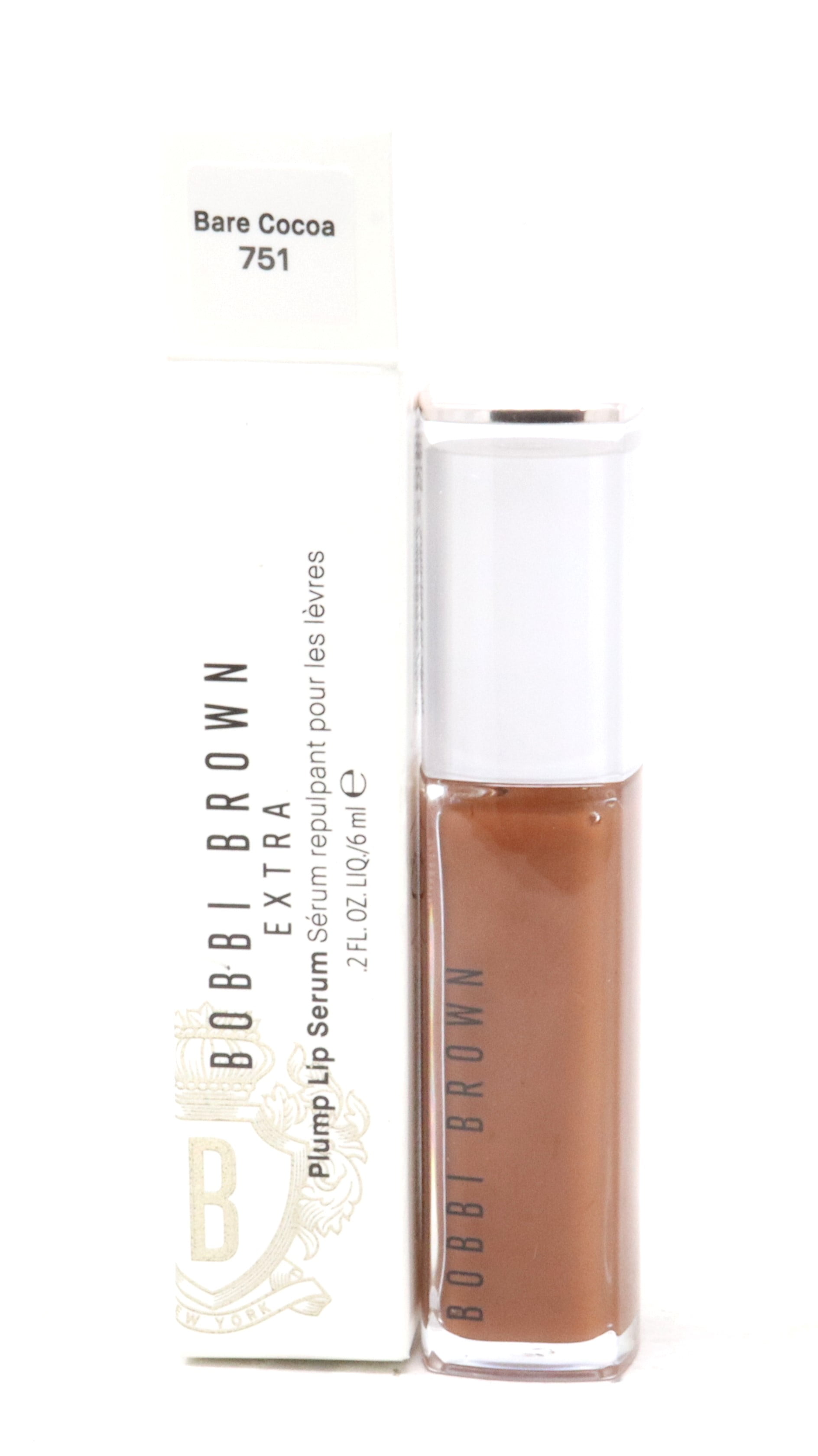 Bobbi Brown Extra Plump Lip Serum 751 Bare Cocoa 0.2oz/6ml New With Box