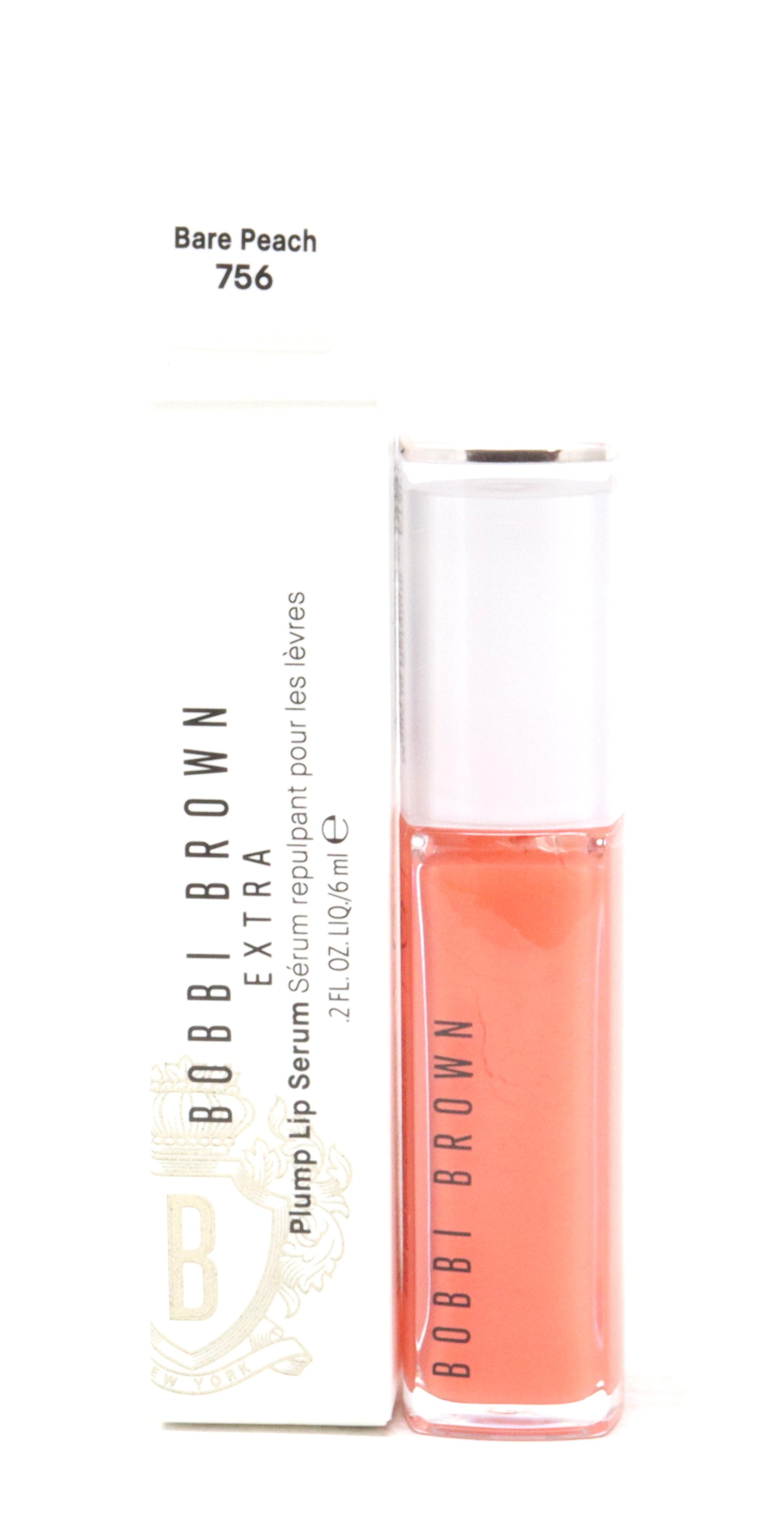 Bobbi Brown Extra Plump Lip Serum 756 Bare Peach 0.2oz/6ml New With Box