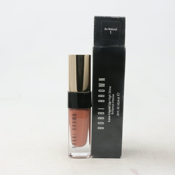 Bobbi Brown Luxe Liquid Lip Gloss 0.20oz 1 Au Natural (High Shine) New With Box