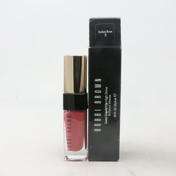 Bobbi Brown Luxe Liquid Lip Gloss 0.20oz 3 Italian Rose (High Shine) New WithBox