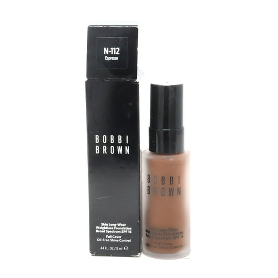 Bobbi Brown Skin Long-Wear Foundation Spf 15 0.44oz N-112 Espresso New With Box