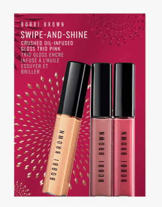 Bobbi Brown Swipe and Shine Crushed Oil Infused Gloss Trio Pink