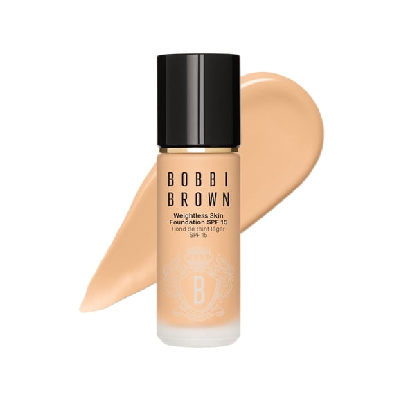 Bobbi Brown Weightless Skin Foundation SPF 15 - 19 Golden Beige (W-048), A light medium beige with golden undertones; for light to medium skin, 1 Fl Oz