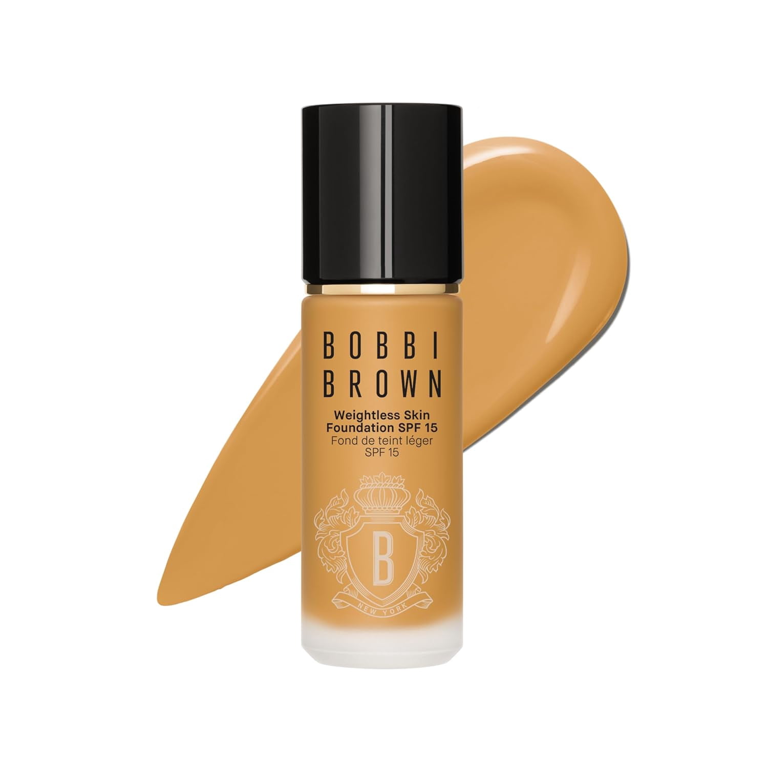 Bobbi Brown Weightless Skin Foundation SPF 15 - 29 Golden Honey (W-068), A medium dark beige with golden undertones for medium dark skin,  1 Fl Oz