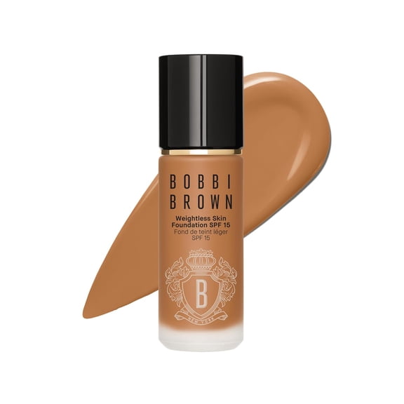 Bobbi Brown Weightless Skin Foundation SPF 15 - 36 Cool Golden (C-076), A brown with pink undertones for medium to dark skin, 1 Fl Oz