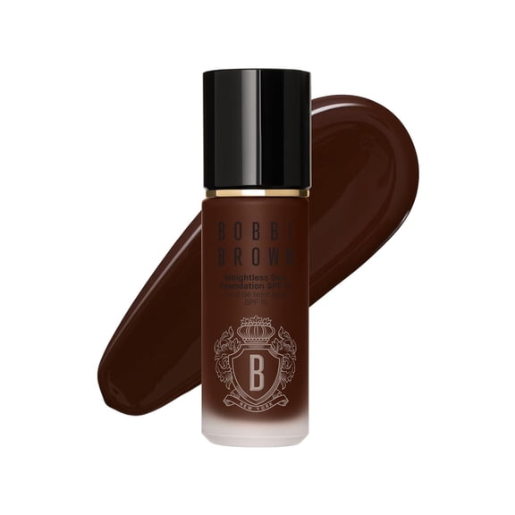 Bobbi Brown Weightless Skin Foundation SPF 15 - 52 Warm Espresso (W-114), A rich brown with yellow and red undertones, slighly more red for deepest skin, 1 Fl Oz