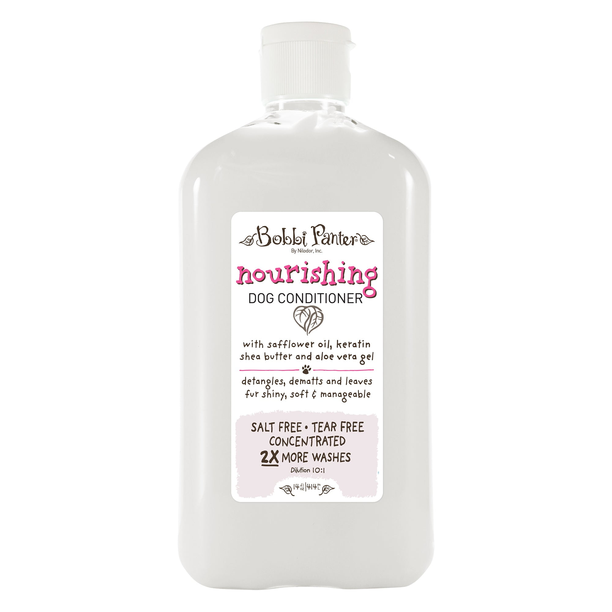 Bobbi Panter (Botanical) NOURISHING DOG Conditioner - Safflower Oil, Keratin, Shea Butter, Aloe Vera "Fresh" - 14 oz Bottle