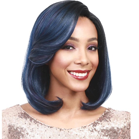 BobbiBoss 5" Deep Part Swiss Lace Front Wig - MLF137 Mignon (Color: TT1b/TQ.BL)