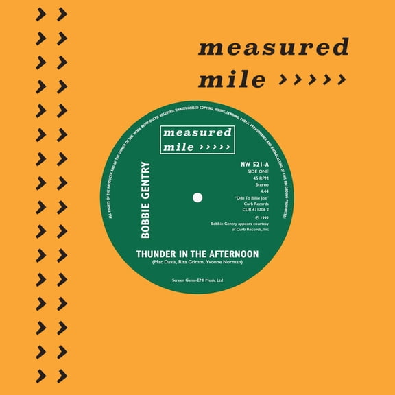 Bobbie Gentry Thunder in the Afternoon/Slow Cookin' (Vinyl Record) 7" Single