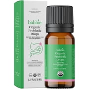 Bobbie Organic Infant Probiotic Drops, Daily Dietary Supplement for Colicky Babies, Certified USDA Organic, 0.27 fl oz