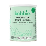 Bobbie Whole Milk Infant Formula for Everyday Feeding, Milk-Based Powder with 1.2mg Iron, Organic Grass-Fed Whole Milk Recipe, 14.1 oz Can