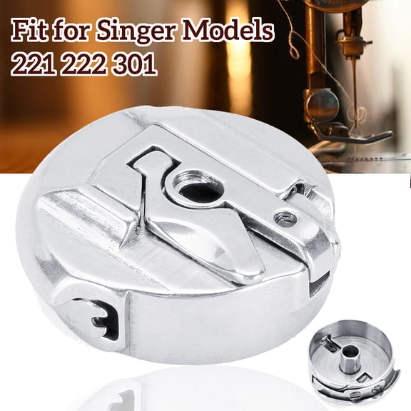 Bobbin Case #45750 for Singer Featherweight Sewing Machine 221 222 301, Steel Replacement Bobbin Holder Accessory