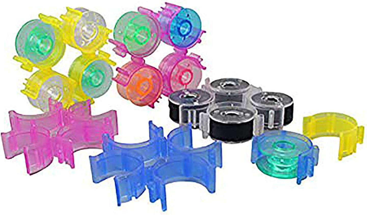 Jeanoko 50 Clip Ferma Rocchetto Per Bobine Da Cucito - Multicolore, Pratiche E Durevoli, Adatte Alla Maggior Parte Delle Bobine