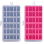 Bobbin Holder Storage Case Sewing Box Thread Organizer Holds 60pcs Bobbins - 2 Pack(Box Only)