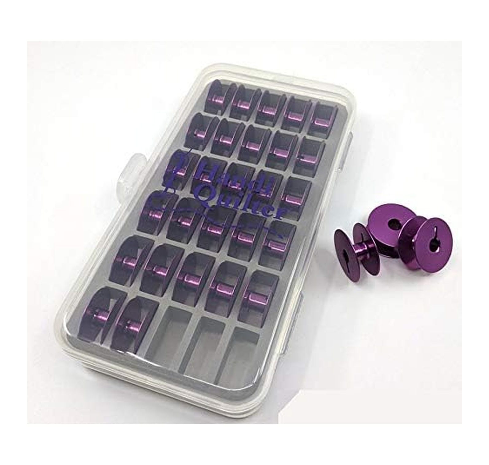 Bobbin Kit for Longarm Machines - 30 Aluminum Bobbins with Case ...