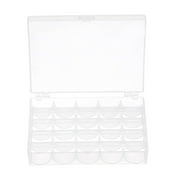 Bobbin Organizer Plastic Case 25 Slots Empty Spools Storage Box for Sewing Machine 2 Pack