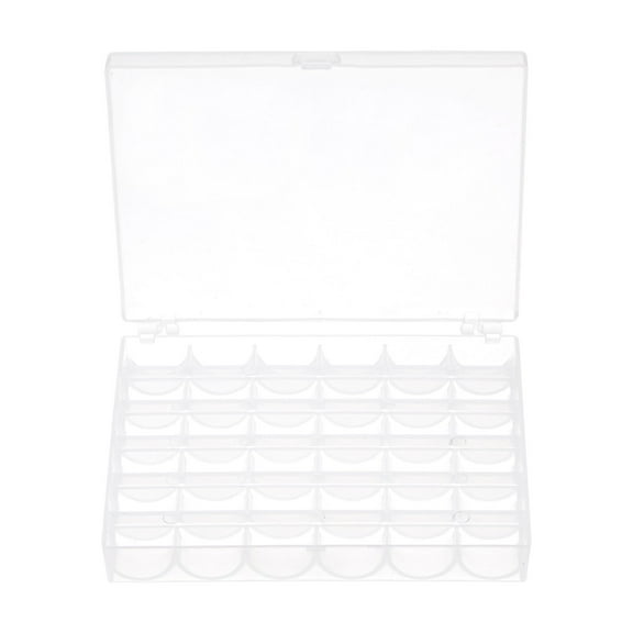 Bobbin Organizer Plastic Case 36 Slots Empty Spools Storage Box for Sewing Machine 2 Pack