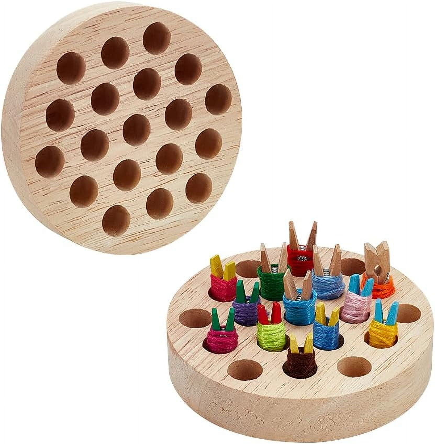 Bobbin Rack for Embroidery 3.9inch Wood Floss Organizer Thread Holder ...