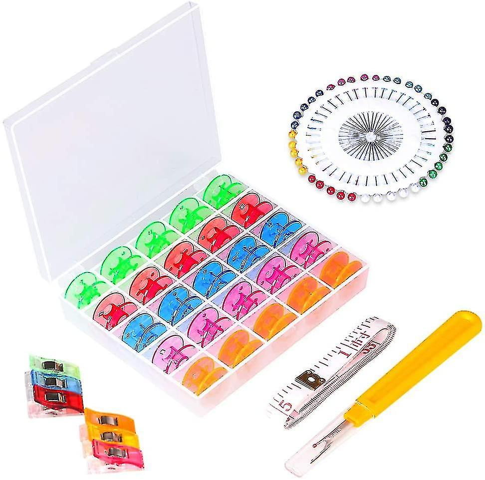 Bobbin Sewing Machine Pack Of 25 Plastic Bobbins Brother Sewing Machine