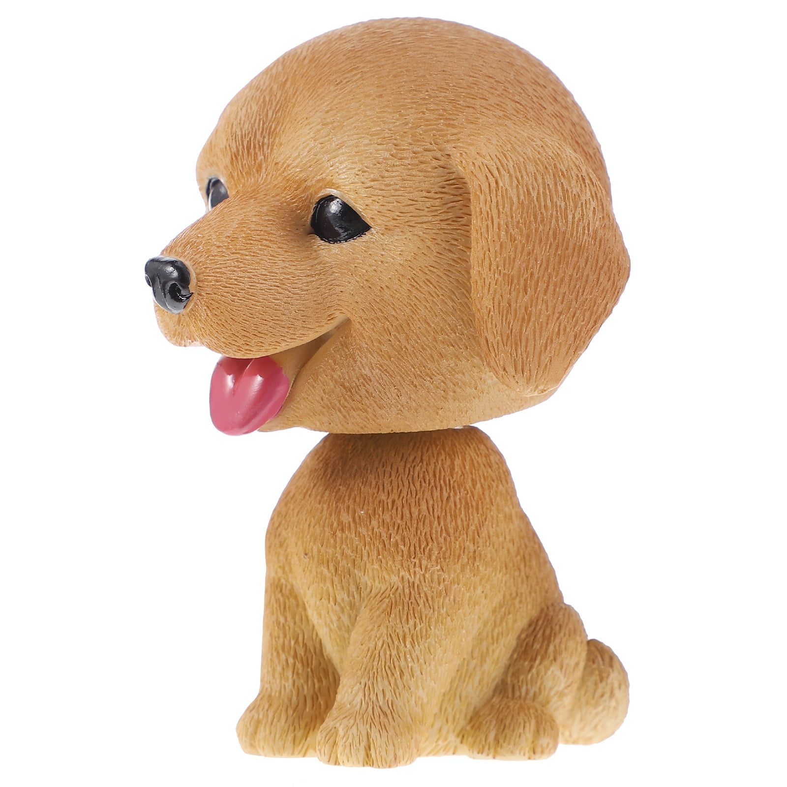 Bobble Dog Ornament Nodding Head Miniature Animal Figurines Toy Dashboard Cupcake Toppers